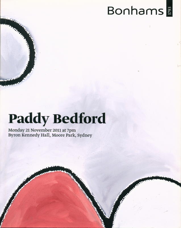 Selected works from the estate of Paddy Bedford : Monday 21 November cover