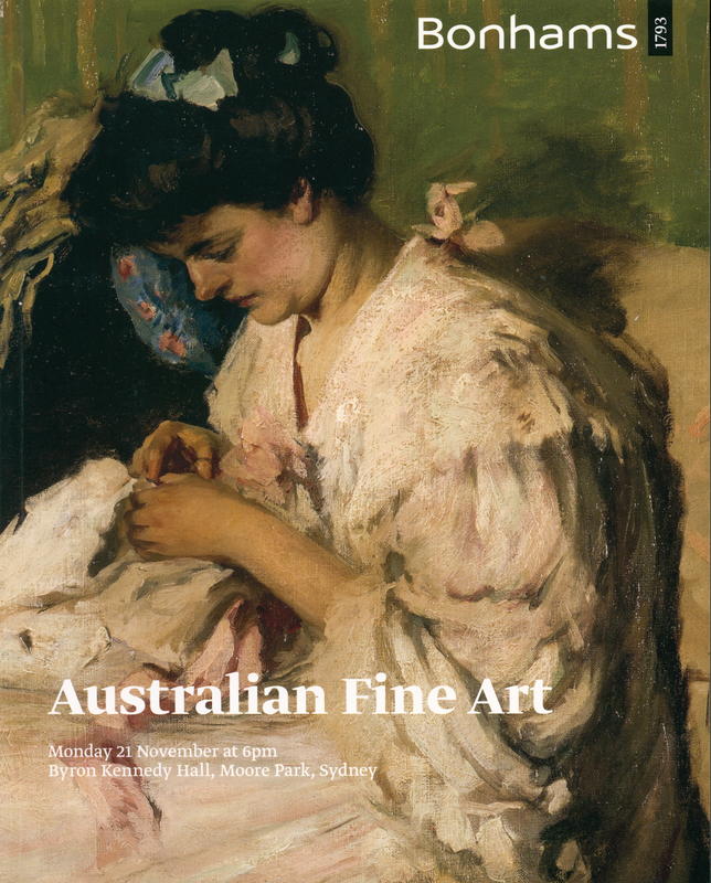 Australian fine art : Monday 21 November at 6pm cover