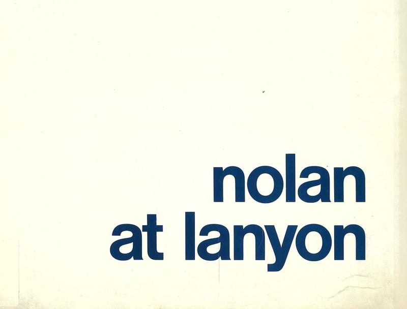 Nolan at Lanyon : an exhibition of the Sidney Nolan gift of twenty-four paintings to the Australian people cover
