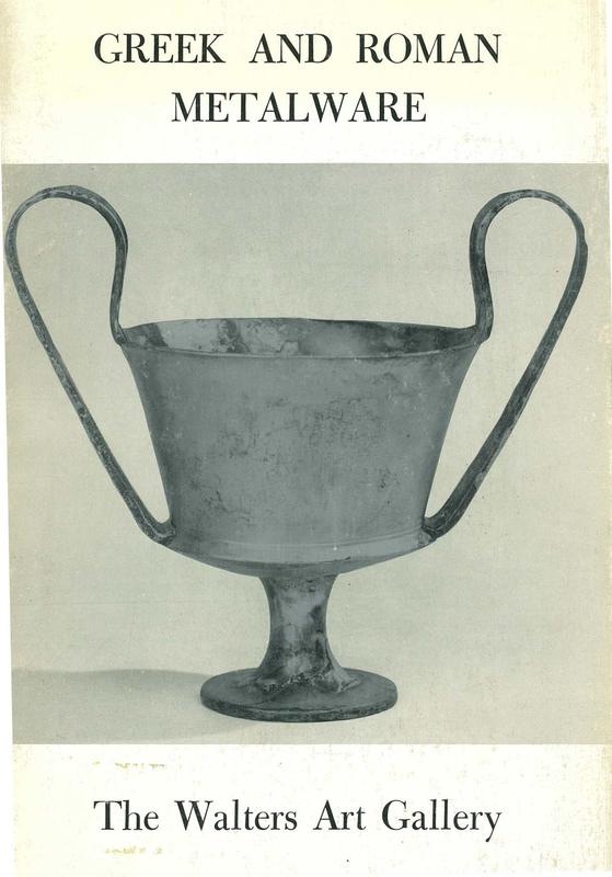 Greek and Roman metalware / Walters Art Gallery cover