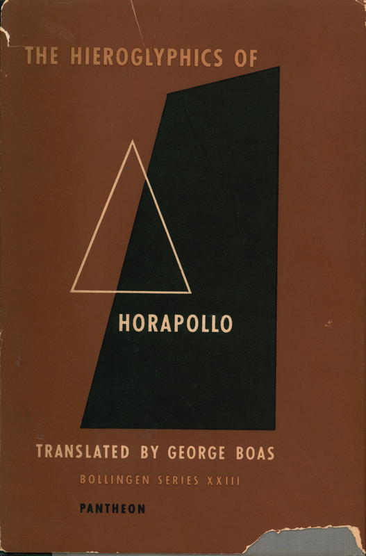 The hieroglyphics of Horapollo cover