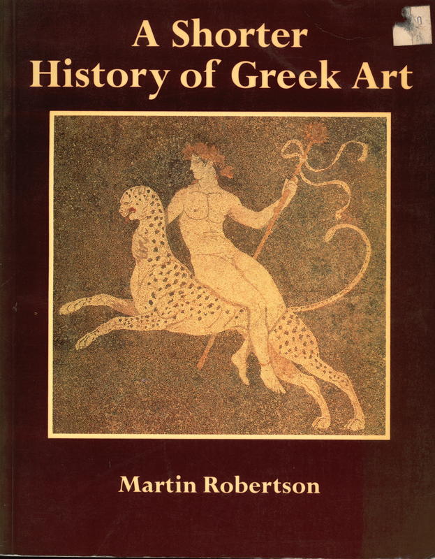 A shorter history of Greek art cover