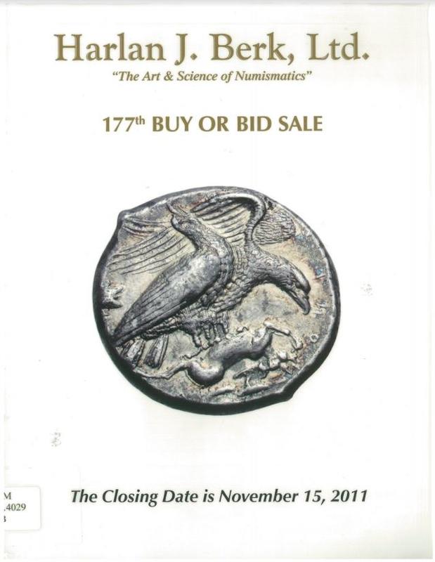 177th buy or bid sale / Harlan J. Berk Ltd. cover