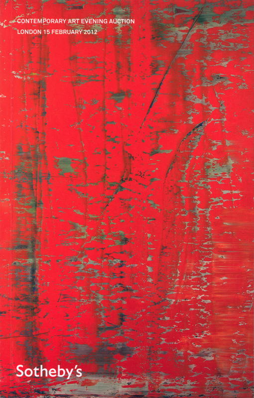 Contemporary art evening auction : London 15 February 2012 at 7pm : lots 1-66 cover