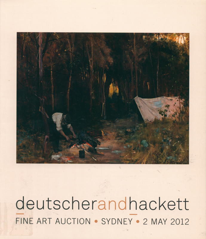 Important Australian and international works of art : fine art auction, Sydney, 2 May 2012 / Deutscher and Hackett cover