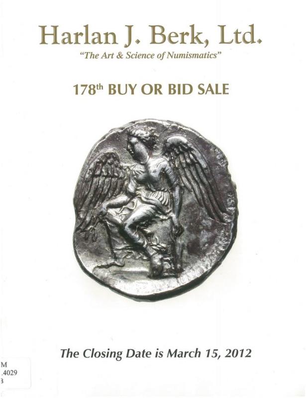 178th buy or bid sale / Harlan J. Berk Ltd. cover