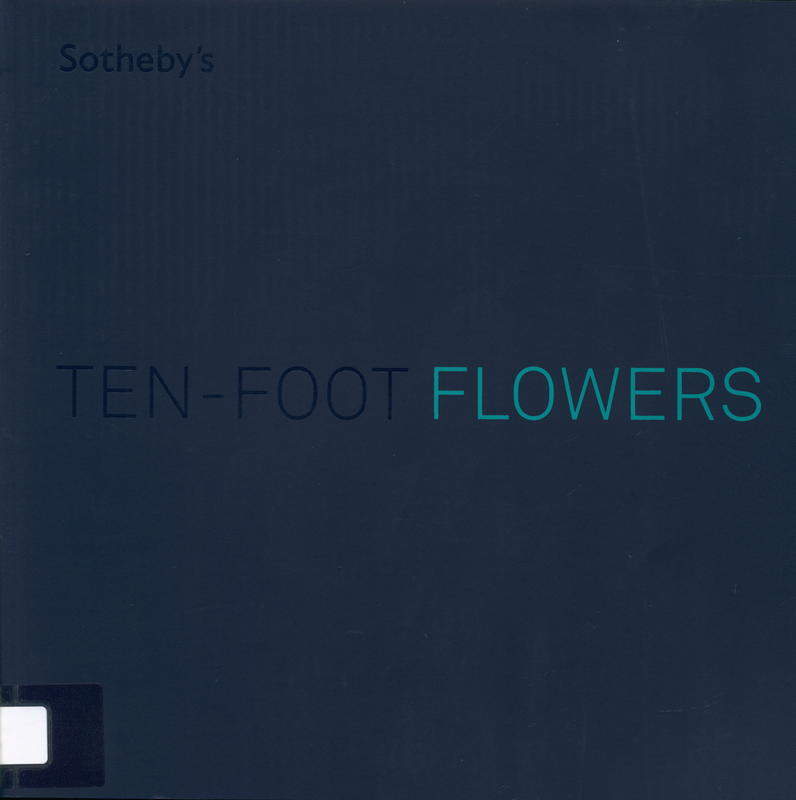 Ten-foot flowers : contemporary art, New York, 9 May 2012 / Sotheby's cover