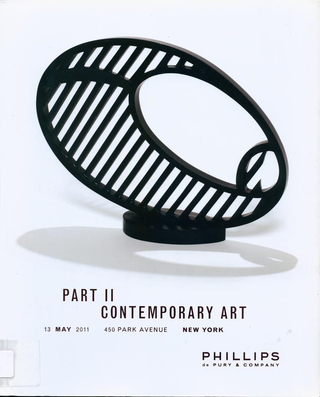 Contemporary art, part II : 13 May 2011, 10am & 2pm, New York cover
