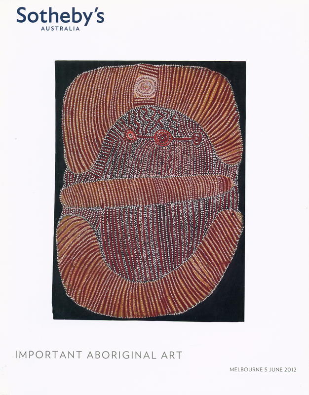 Important aboriginal art including property formerly in the John W. Kluge Collection cover