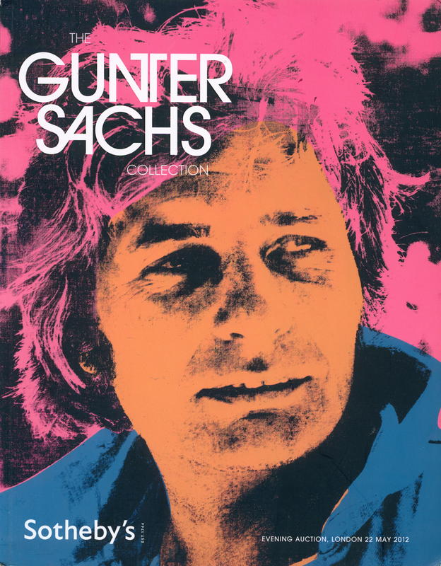 The Gunter Sachs Collection : evening auction, London 22 May 2012, at 7 pm, lots 1-42 cover