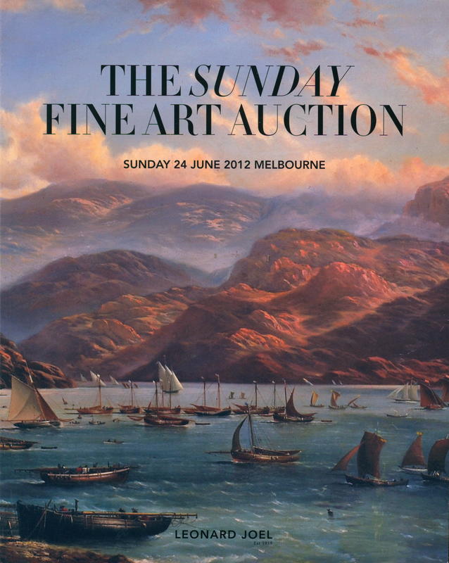 The Sunday fine art auction : Sunday 24 June 2012 at 2pm Melbourne / Leonard Joel cover