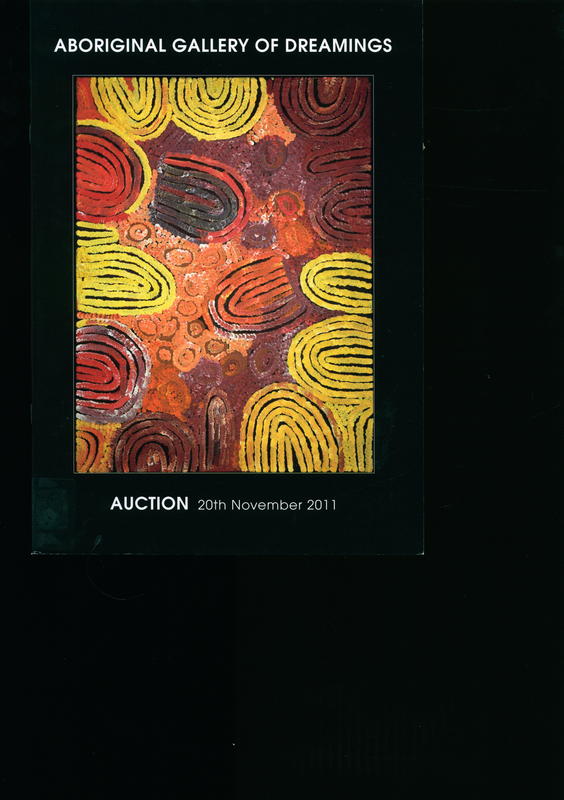 Aboriginal Gallery of Dreamings : 20th November 2011, stock clearance auction cover
