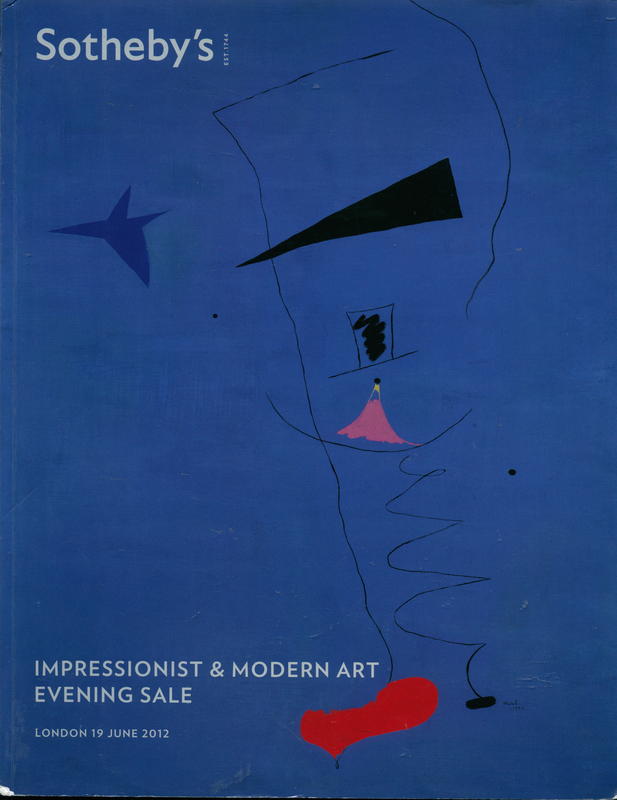 Impressionist and modern art evening sale : London, Tuesday 19 June 2012, 7pm cover