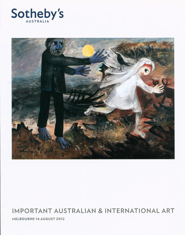 Important Australian and international art : auction in Melbourne Tuesday 14 August 2012, 6.30 pm cover