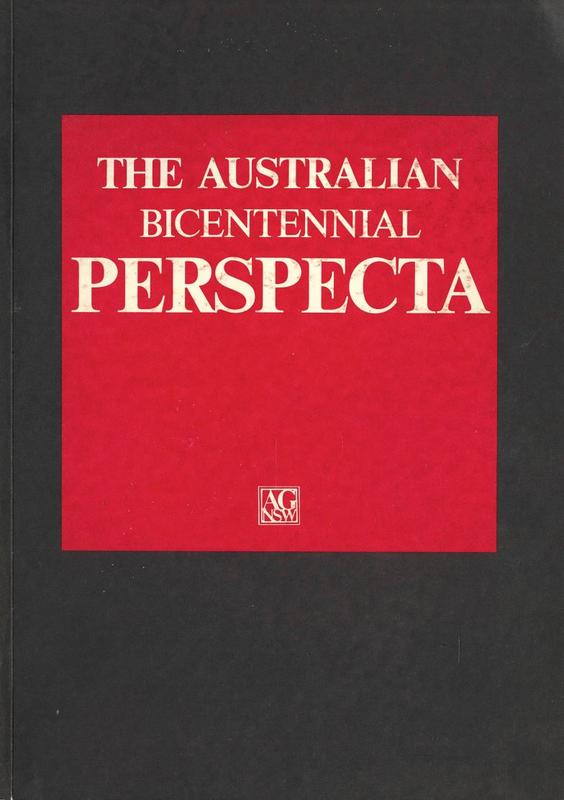 The Australian bicentennial Perspecta cover