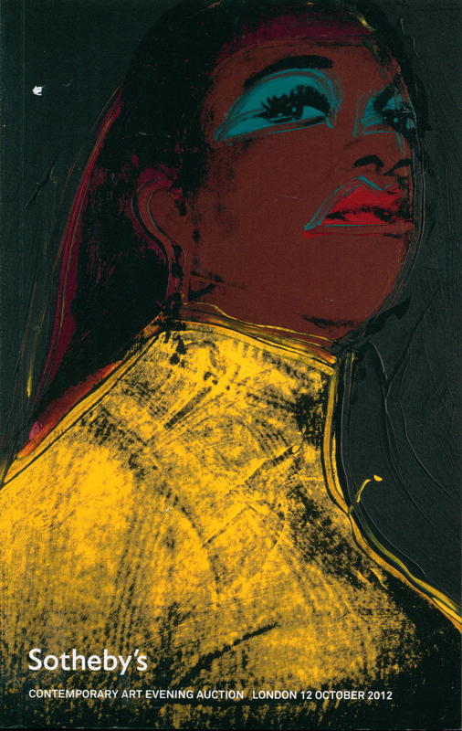 Contemporary art evening auction : London 12 October 2012 cover