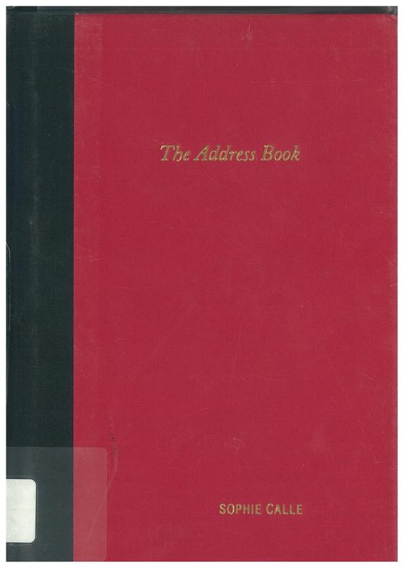 The address book cover