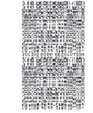 Julius Popp : resolution cover