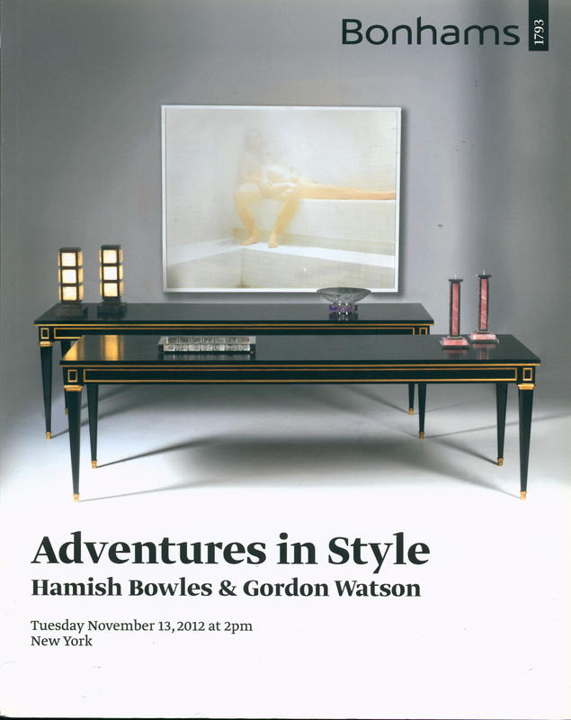 Adventures in style : Hamish Bowles and Gordon Watson : Tuesday November 13, 2012 at 2pm, New York cover