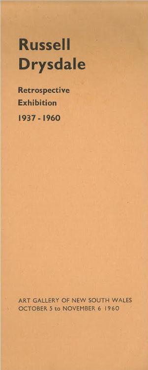 Russell Drysdale : retrospective exhibition 1937-1960 / Art Gallery of New South Wales cover