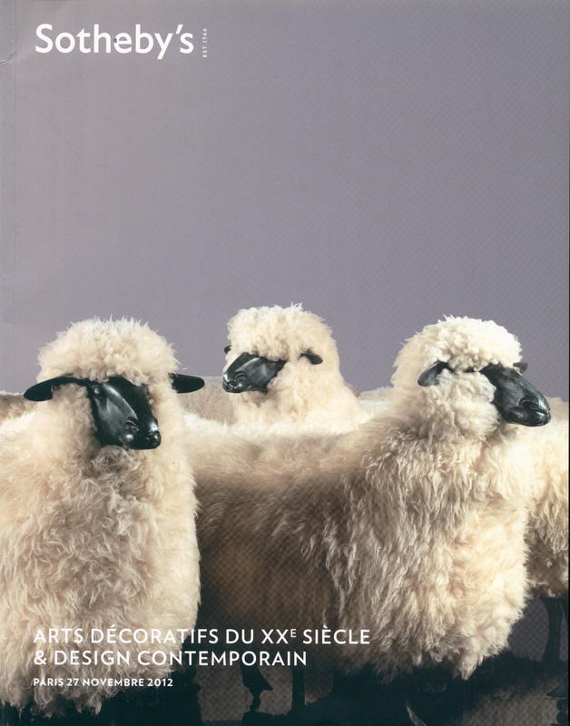Arts decoratifs du XXe siecle and Design contemporain : vente a Paris Mardi 27 Novembre 2012, 14 h 30 cover