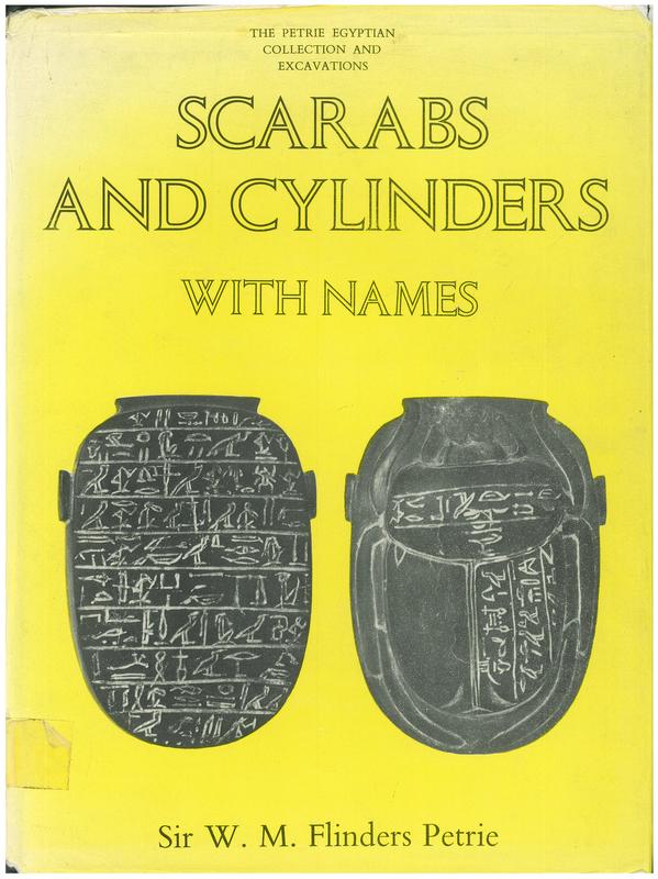 Scarabs and cylinders with names cover