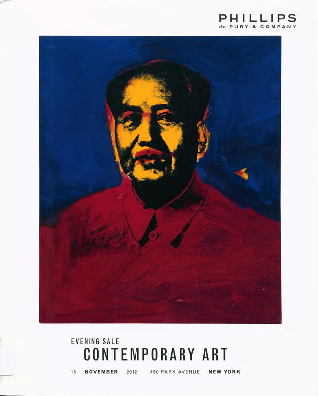 Contemporary art : evening sale, 15 November 2012, 7pm, 450 Park Avenue, New York cover