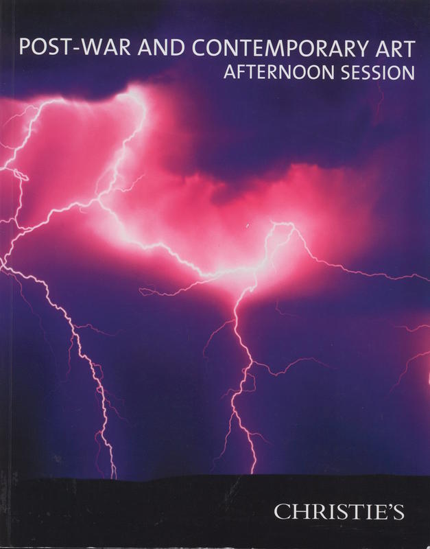 Post-War and contemporary art : afternoon session, Thursday 15 November 2012 cover