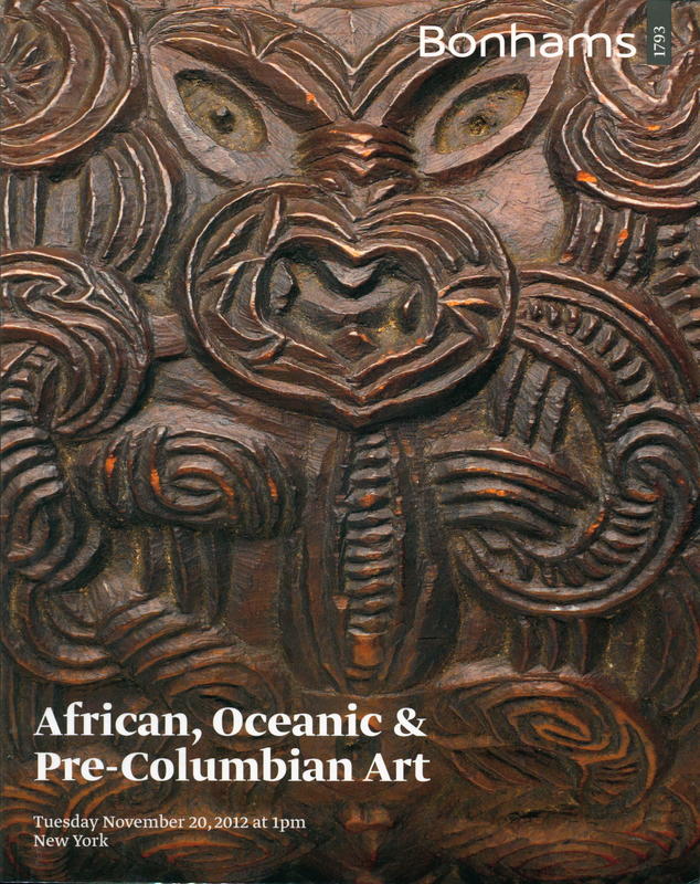 African, Oceanic and Pre-Columbian Art : Tuesday, November 20, 2012 at 1pm, New York cover