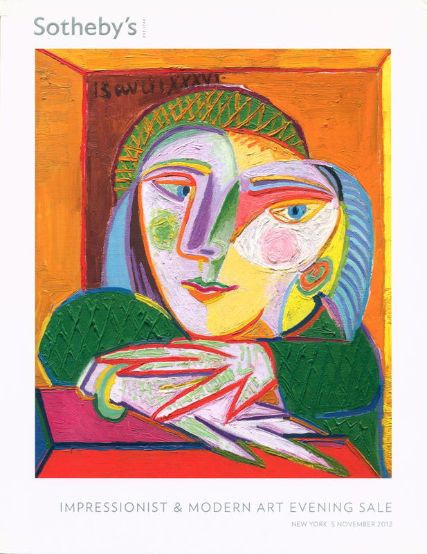 Impressionist and modern art evening sale : New York, Monday 5 November 2012, 7 pm cover