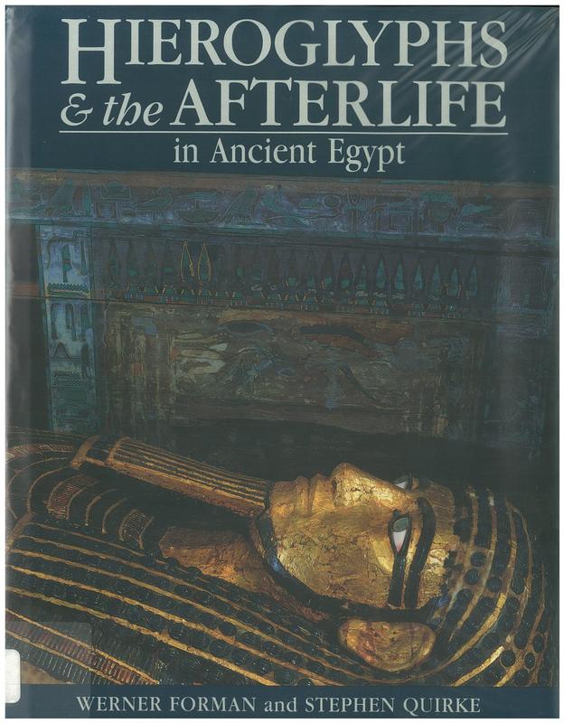 Hieroglyphs and the afterlife in ancient Egypt cover
