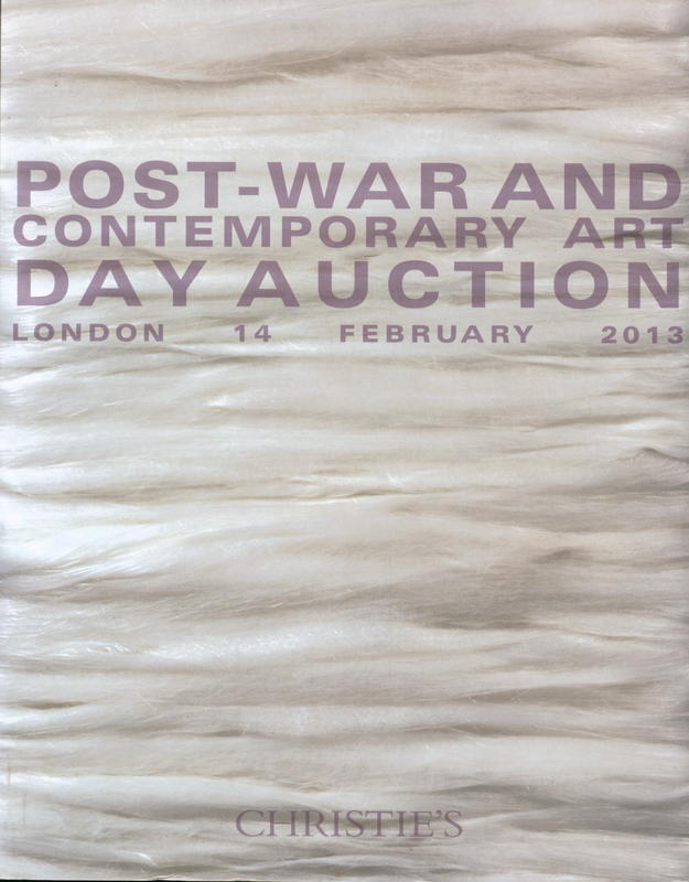 Post-war and contemporary art day auction : Thursday 14 February 2013 cover