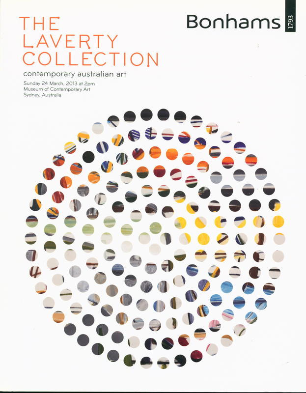 The Laverty Collection : contemporary Australian art : Sunday 24 March, 2013 at 2pm, Museum of Contemporary Art, Sydney, Australia cover