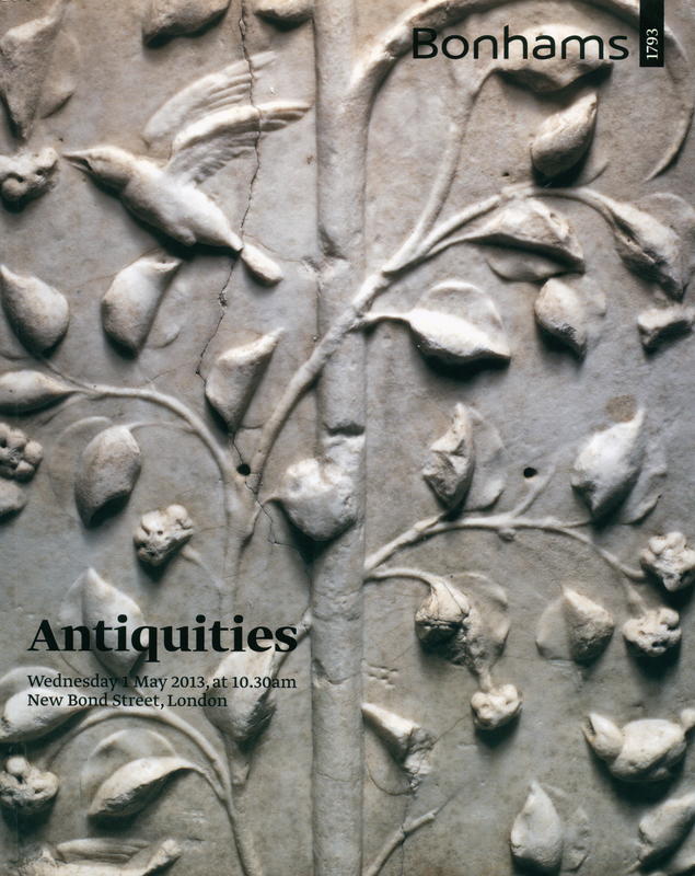 Antiquities : Wednesday 1 May 2013 at 10.30 am, New Bond Street, London cover