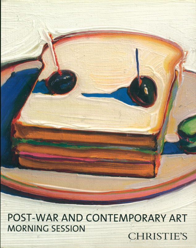 Post-war and contemporary art : morning session, Thursday 16 May 2013 cover