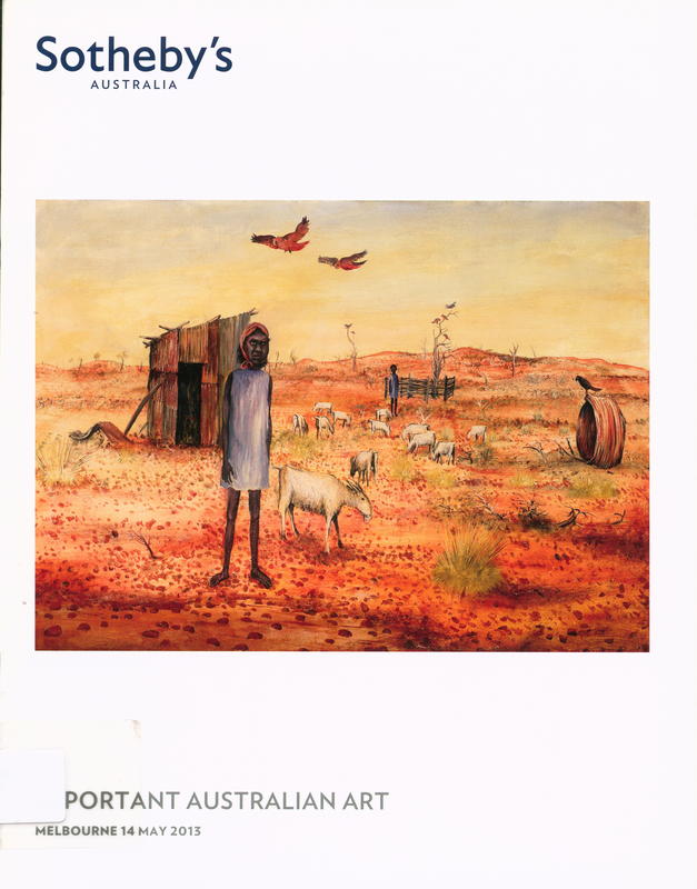Important Australian art : [Arthur Boyd, The Goat Girl] cover