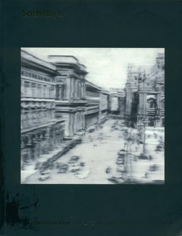 Gerhard Richter : Domplatz, Mailand : contemporary art evening auction, 14 May 2013, 7 pm, lot 20 cover