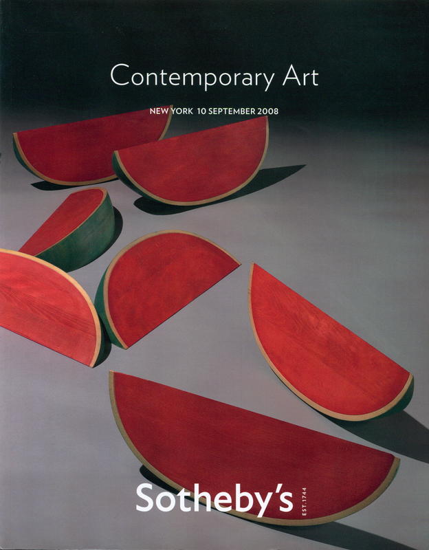Contemporary art : auction in New York, Wednesday 10 September 2008, 10:00 am and 2:00 pm cover