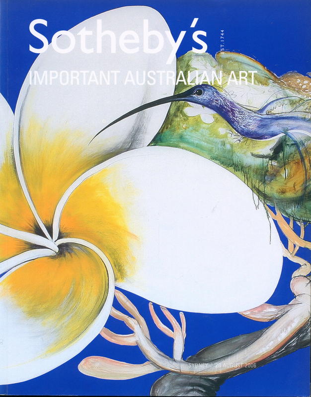 Important Australian art : Sydney, Monday 28 August 2006 cover