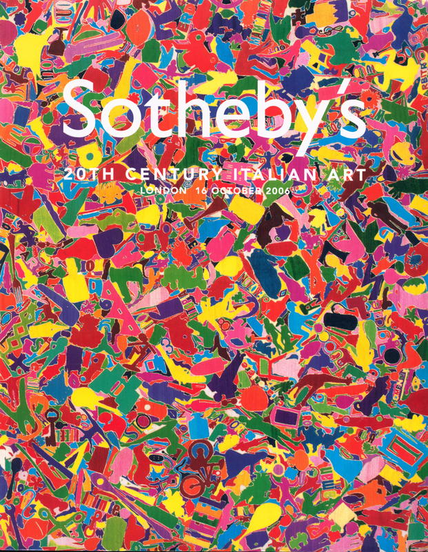 20th Century Italian art : London, Monday 16 October 2006 cover