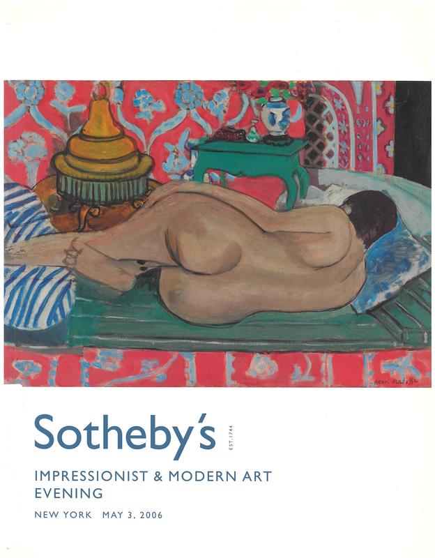 Impressionist and modern art evening : New York, May 3 2006 cover