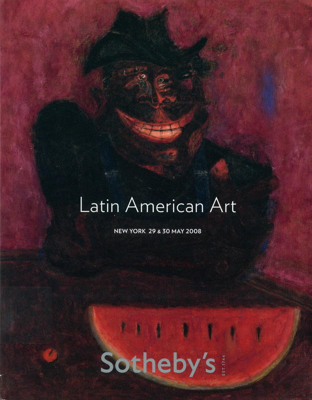 Latin American art : auction in New York, Thursday 29 and Friday 30 May 2008, 7:00 pm and 10:00 am cover