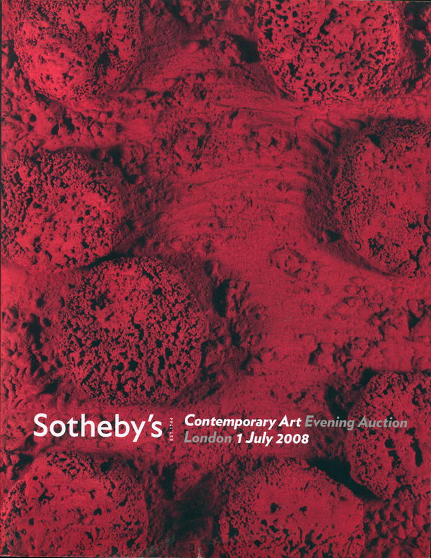 Contemporary art : evening auction : London, Tuesday 1 July 2008 at 7 pm cover