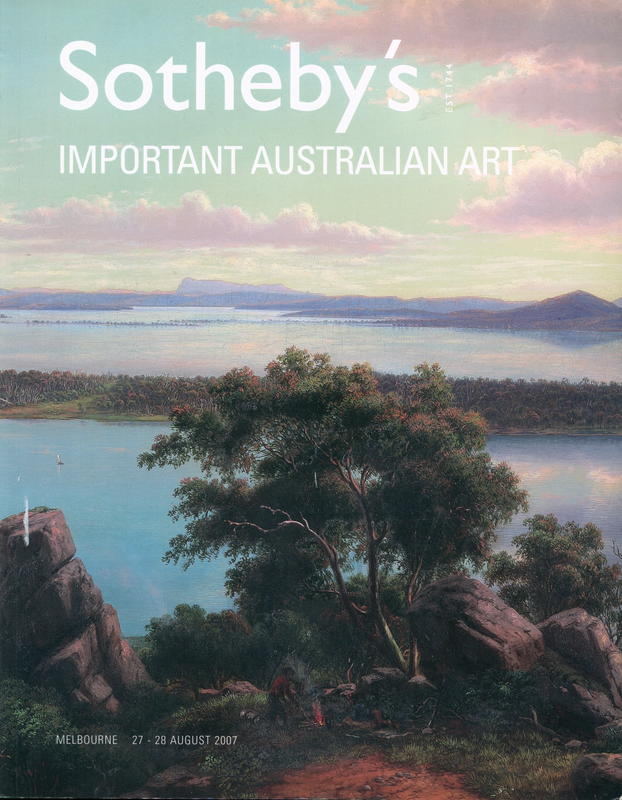 Important Australian art : including selected international works : evening session, lots 1-103, Melbourne, Monday 27 August 2007 at 6.30 pm : afternoon session, lots 200-400, Melbourne, Tuesday 28 August 2007 at 2.30 pm cover