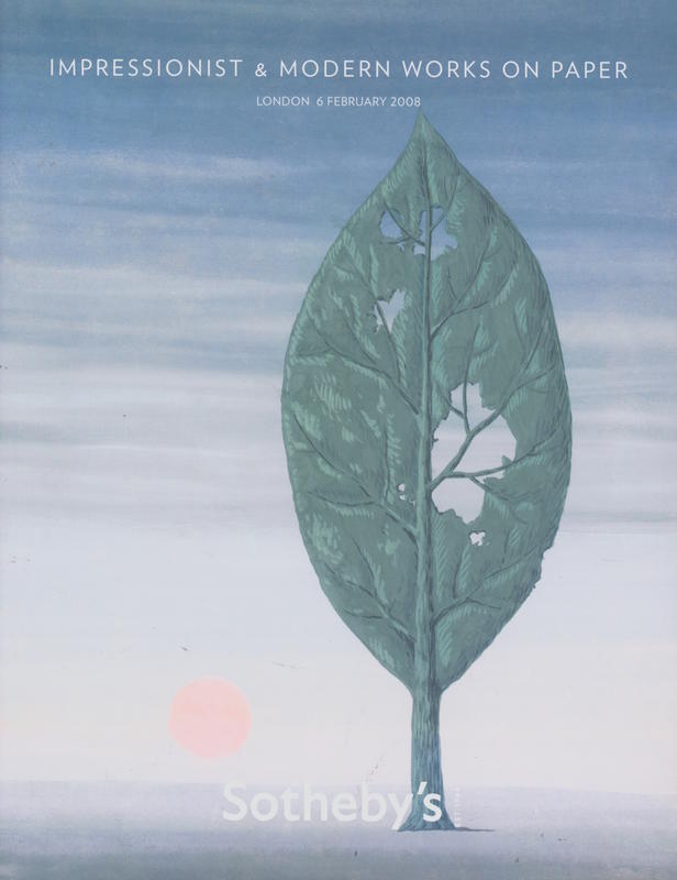 Impressionist and modern works on paper : auction in London, Wednesday 6 February 2008, 10 am cover