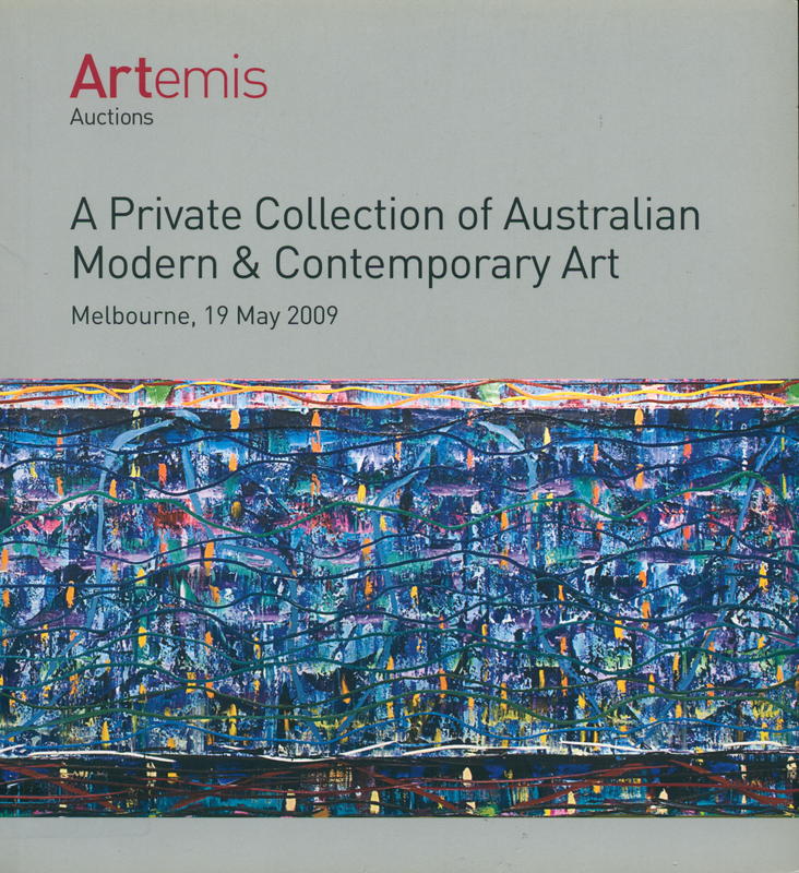 A private collection of modern and contemporary Australian art : Melbourne, 19 May 2009 cover