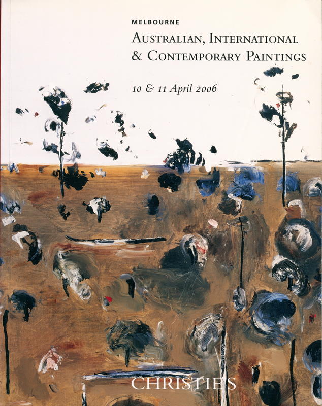 Australian, international and contemporary paintings : Melbourne, Monday 10 April and Tuesday 11 April 2006 cover