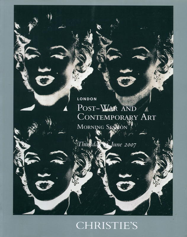 Post-war and contemporary art : morning session : Thursday 21 June 2007 cover