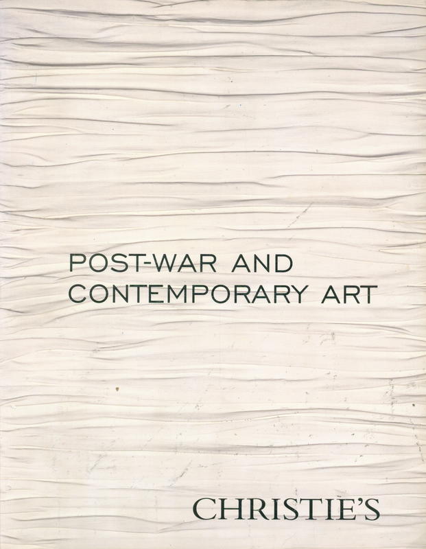 Post-war and contemporary art : evening sale : Wednesday 20 June 2007 cover