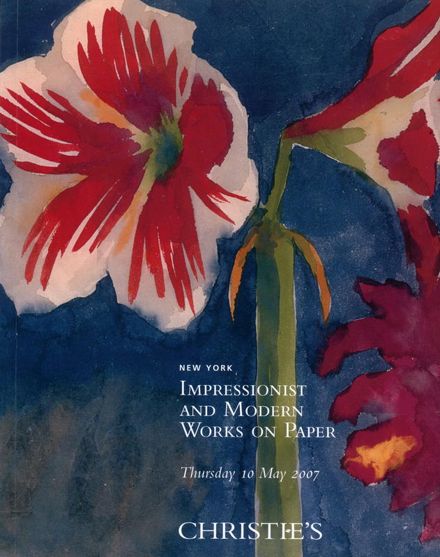 Impressionist and modern works on paper : Thursday 10 May 2007 cover